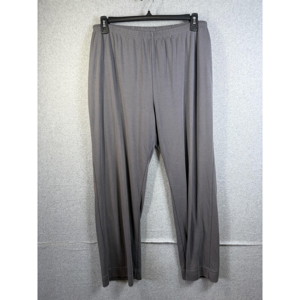 Weekenders Pants Womens XL Gray Jersey Sweatpants Relaxed Elastic Waist Lounge